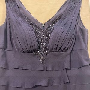 Elegant Beaded V-Neck Dress